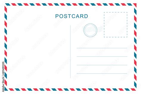 Vintage postcard with white paper texture. Travel postcard template ...