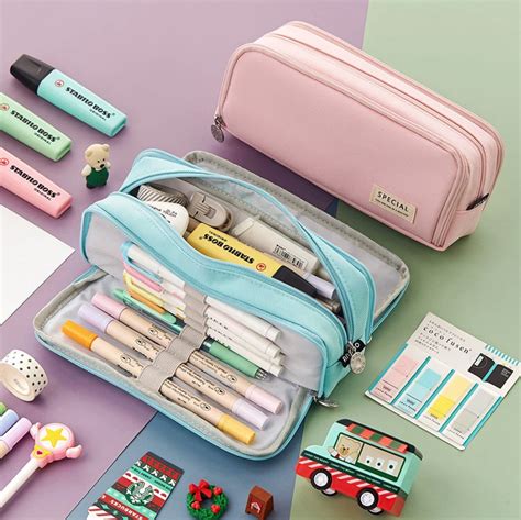 Multi-compartment pencil case | Back To School Supplies – Coral & Ink