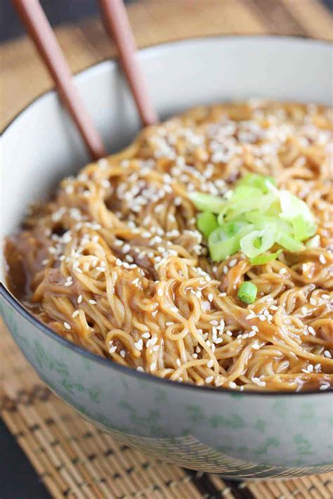 Chinese Noodles with Peanut Sauce | How To Feed A Loon