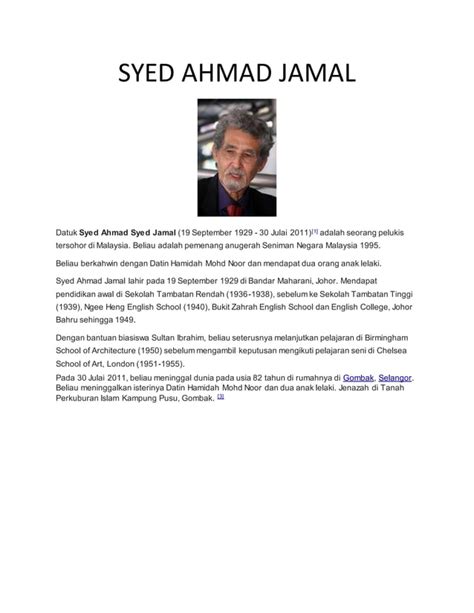 Syed ahmad jamal | PDF