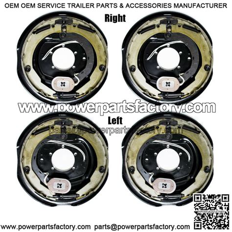 (4) New 12" x 2" Electric trailer brake assembly for 7000 lbs axle -210 ...