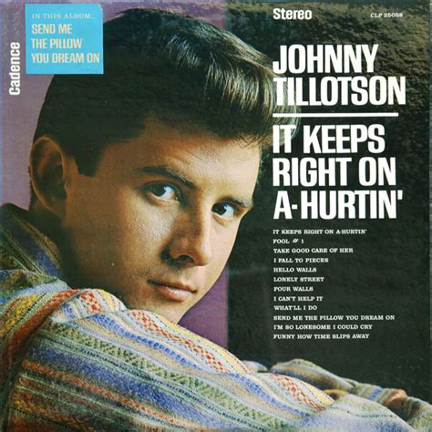 Johnny Tillotson - It Keeps Right On A-Hurtin' | Discogs