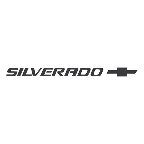 Silverado Logo Black and White – Brands Logos