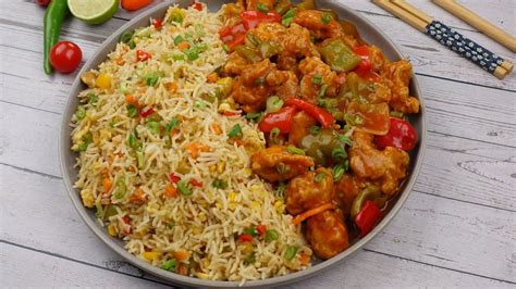 Chicken Manchurian With Egg Fried Rice By Recipes Of The World - YouTube