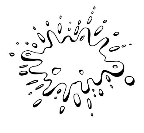 Free Paint Splatter Clip Art Black And White, Download Free Paint ...