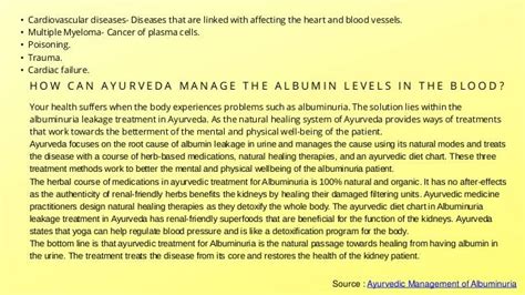 Ayurvedic Management of Albuminuria | PPT