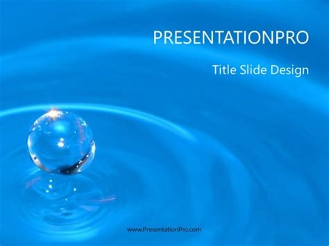 Water Drop 02 Nature PowerPoint template - PresentationPro