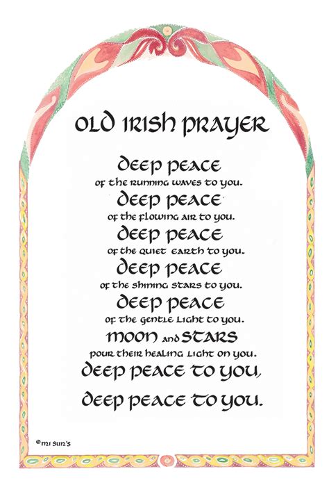 Old Irish Prayer Greeting Card Irish Blessings Cards Irish - Etsy