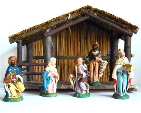 Reserved Vintage Creche Nativity Scene Italy Retro