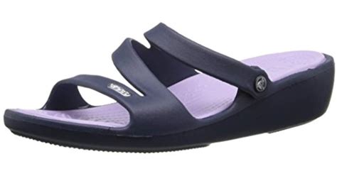 Crocs™ Patricia Sandal,navy/lavender,10 M in Blue | Lyst