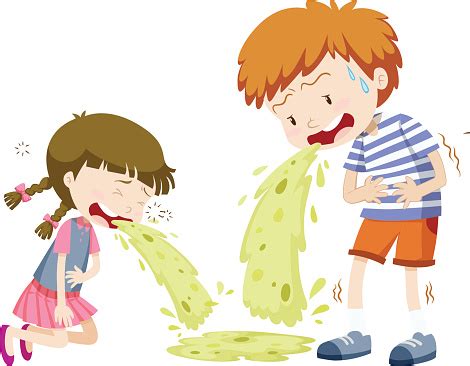 Vetores de Menino E Menina Vomitando e mais imagens de Vômito - Vômito, Criança, Meninos - iStock