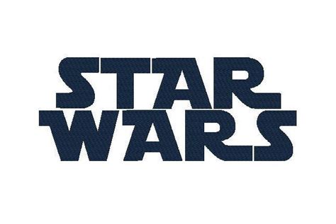 Star Wars Embroidery Font, 3 Sizes, Instant Download by WillowEmbroidery on Etsy https://www ...