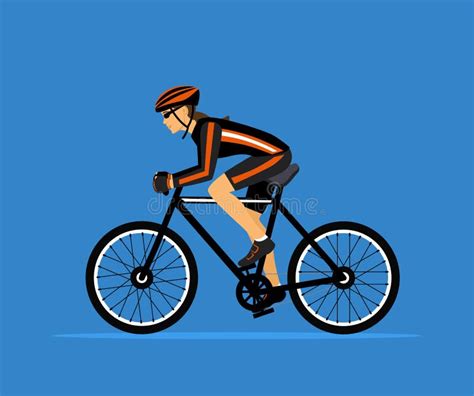 Woman Cycling. Sport Fitness Training Stock Vector - Illustration of ...