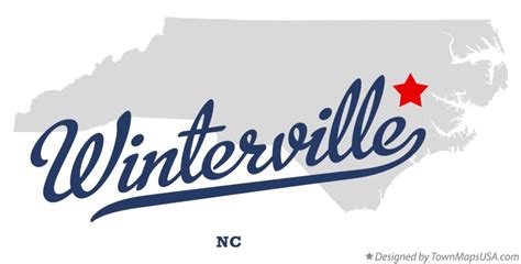 Map of Winterville, NC, North Carolina