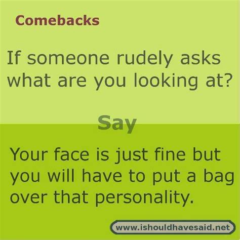 Comeback | Sarcastic comebacks, Funny insults and comebacks, Funny memes comebacks