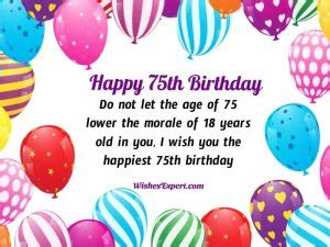 35+ Best 75th birthday Wishes And Messages