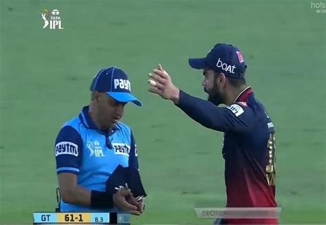 Virat Kohli argues with umpire over no ball decision during match ...