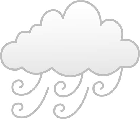 Windy or Foggy Weather - Free Clip Art