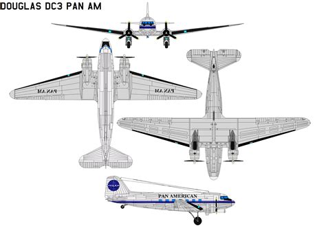 Douglas DC-3 pan am by bagera3005 on DeviantArt