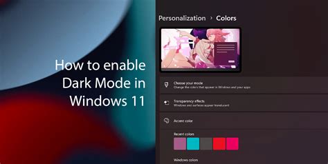 How to enable Dark Mode in Windows 11 | iThinkDifferent