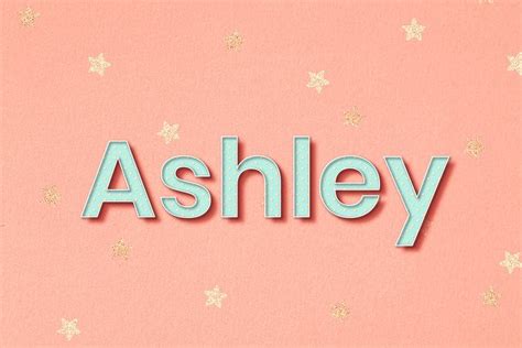 Ashley female name typography vector | free image by rawpixel.com / Wit ...