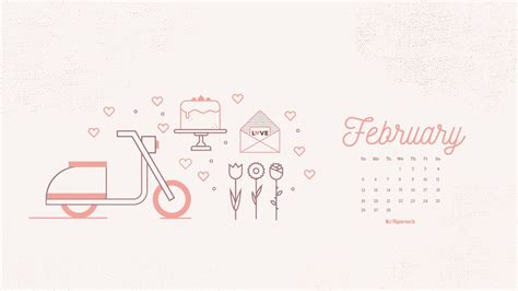 Freebie: February 2017 wallpaper calendar desktop background | February ...