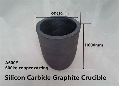 A600# Silicon Carbide Graphite Crucible for 600kg copper /Zinc melting crucible /Graphite ...