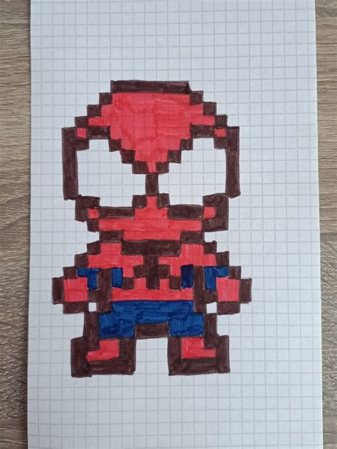 Spider Man in 2023 | Spiderman pixel art, Pixel art, Spiderman