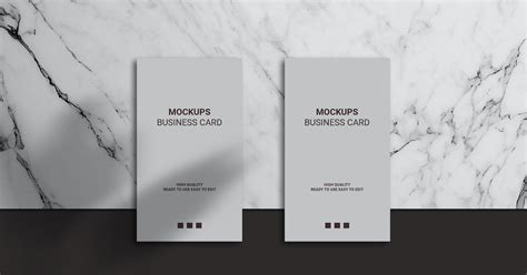 Vertical Business Card Mockup, Graphic Templates - Envato Elements