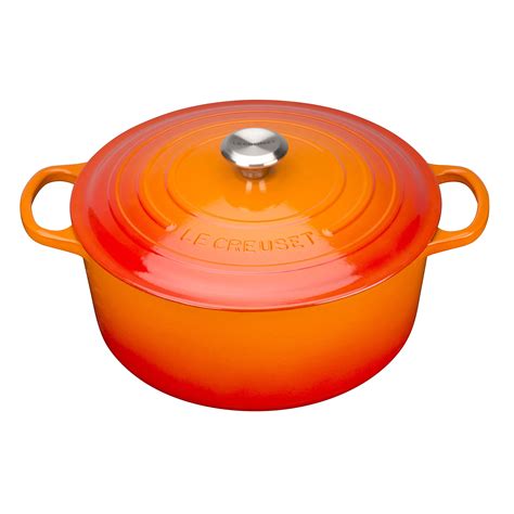 LE CREUSET Signature Enamelled Cast Iron Round Casserole Dish With Lid ...