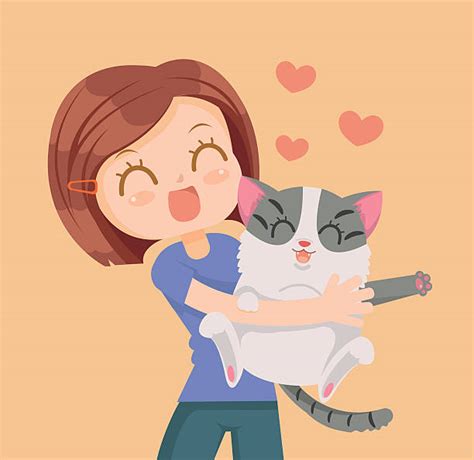 Cat Hug Illustrations, Royalty-Free Vector Graphics & Clip Art - iStock