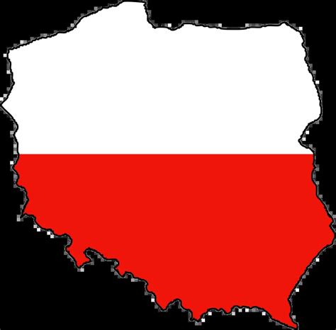 Poland Flag Map - MapSof.net