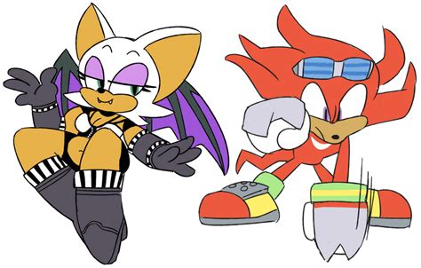 knuckles and rouge by cherucat on DeviantArt