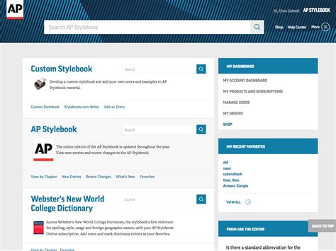 AP Stylebook Online