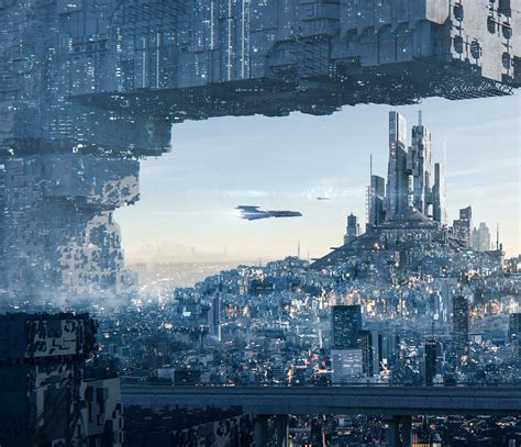 city lights, cyberpunk, cityscape, futuristic, city, Annibale Siconolfi, concept art, HD ...