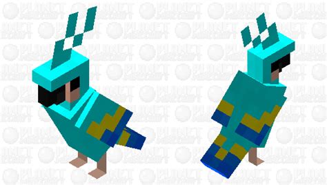 Light Blue Parrot Minecraft Mob Skin