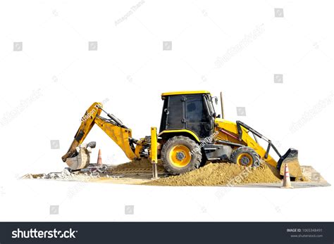 Backhoe Loader Truck Working Construction Site Stock Photo 1065348491 | Shutterstock