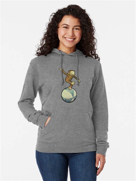 "Curious George" Lightweight Hoodie by JLDavidsonArt | Redbubble