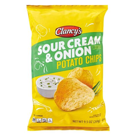 ALDI Clancy's Sour Cream & Onion Flavored Potato Chips Same-Day ...