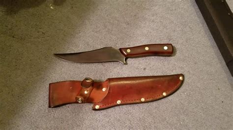 Gun Blued Old Timer skinning Knife. Schrade 1507. - YouTube