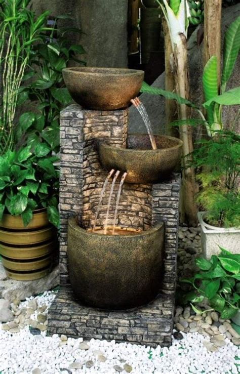 Beautiful Garden Fountain ideas (42) | Backyard water fountains, Fountains backyard, Water ...