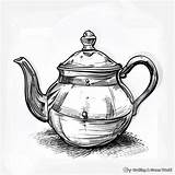 Teapot Coloring Pages  Free & Printable sketch template