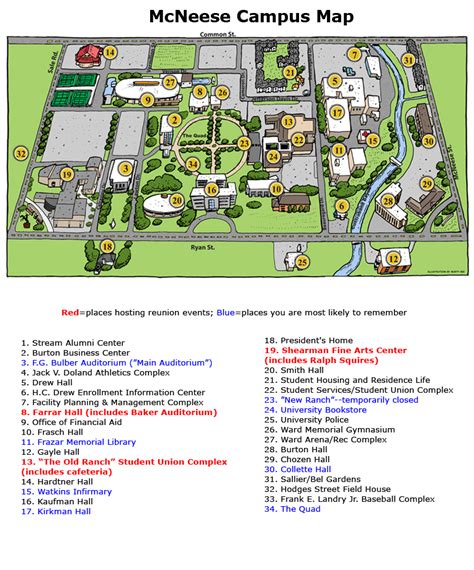 Mcneese Campus Map