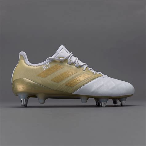 adidas Kakari Light SG - White/Gold Metallic/Gold Metallic - Mens Boots ...