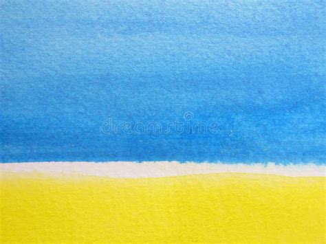 Blue & Yellow Watercolor Background 3 Stock Photo - Image of splash ...