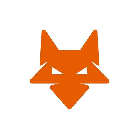 Fox head simple silhouette modern logo 20504407 Vector Art at Vecteezy