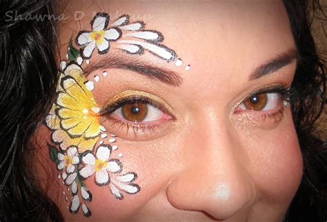 Shawna D. Make-up: Sunflower/Daisy Face Painting Today's FOTD