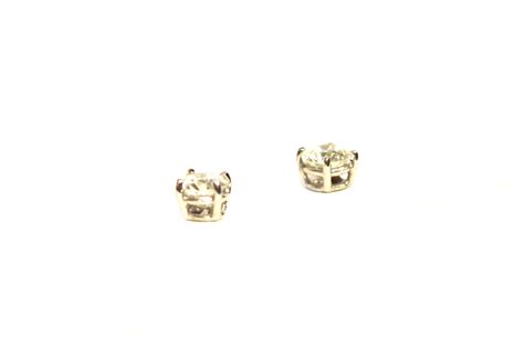 White Gold Diamond Stud Earrings - 0.85ct TW - Pearson's Jewelry