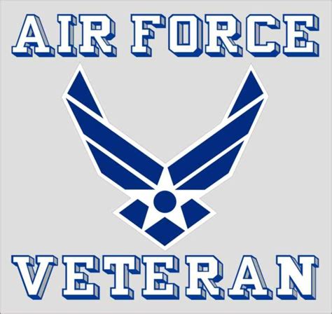 Air Force Veteran Wing Decal - US Air Force Decals - PriorService.com