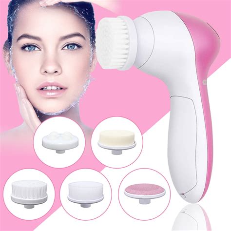 5-in-1 Electric Face Cleansing Spin Brush, Multifunctional Facial Skin Massager Acne Blackheads ...